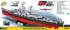 4837 Cobi WWII MISSOURI BATTLESHIP -Speelgoed Winkel CO4837 3